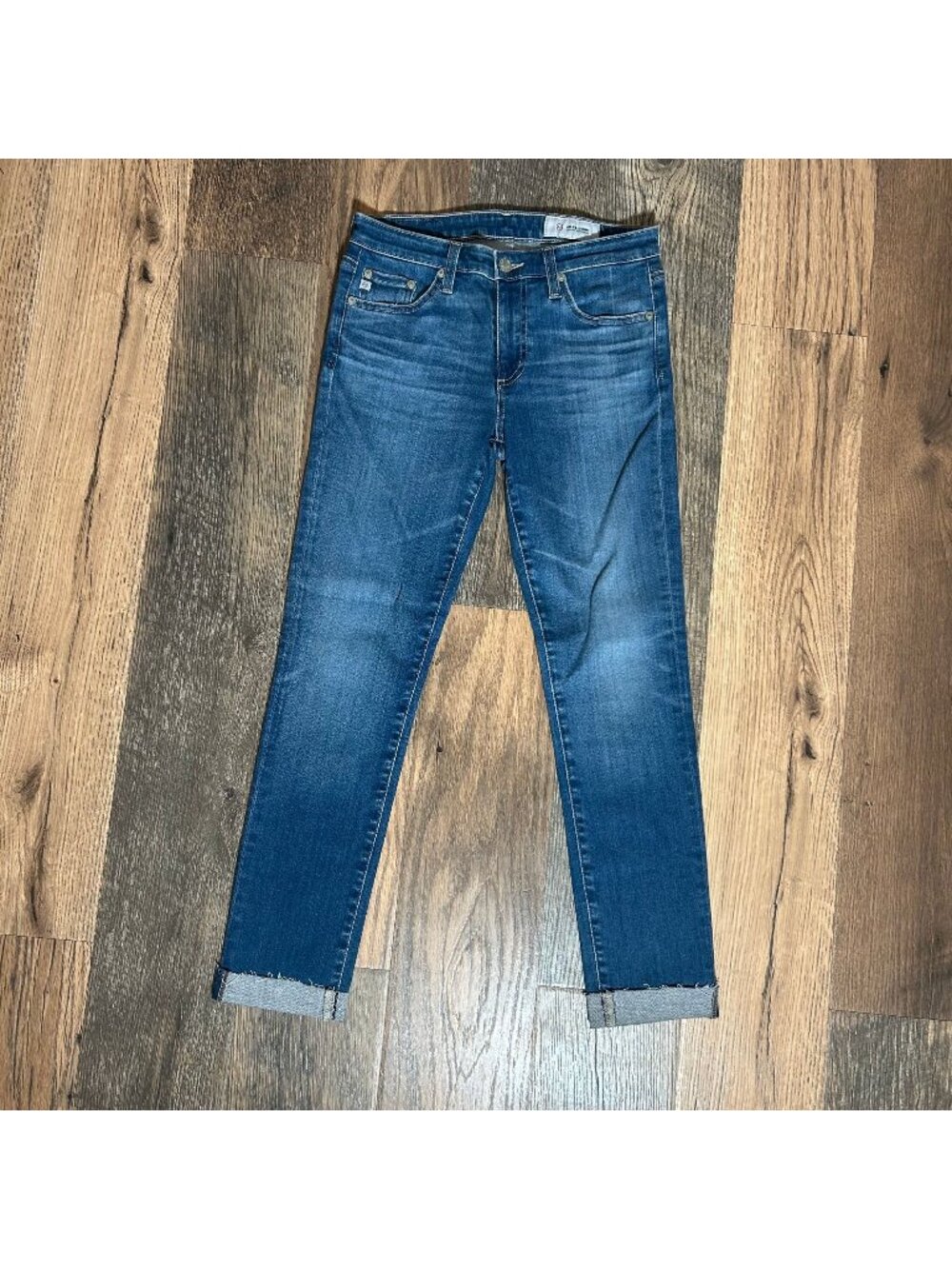 AG Adriano Goldschmied The Prima Rolled Hem Cigarette Jean Size 26 NWOT
